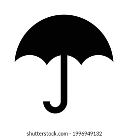Umbrella vector icon, isolated on white background