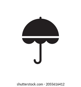 Umbrella vector icon, isolated on white background