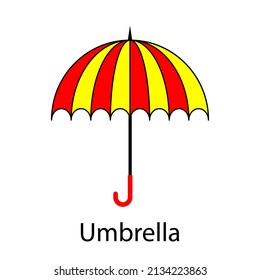 Umbrella vector. Umbrella icon isolated on a white background.