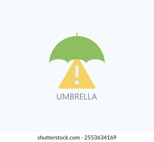 Umbrella Vector, Icon Or Logo Sign Symbol Illustration