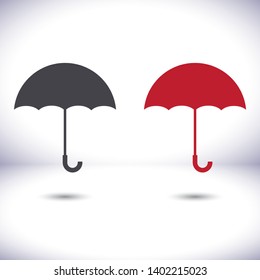 Umbrella vector icon  , lorem ipsum Flat design