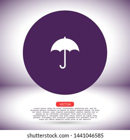umbrella vector icon , Lorem ipsum flat design