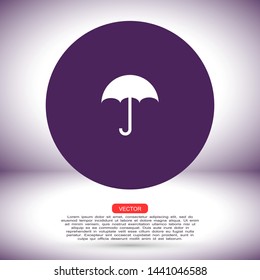 umbrella vector icon , Lorem ipsum flat design