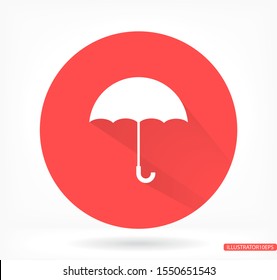 Umbrella vector icon , lorem ipsum Flat design