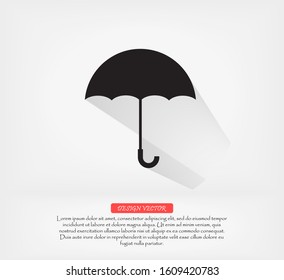 Umbrella vector icon , lorem ipsum Flat design