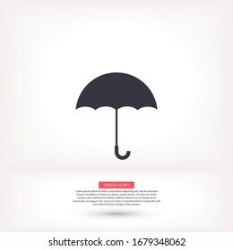 Umbrella vector icon , lorem ipsum Flat design