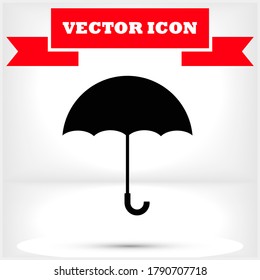 Umbrella vector icon , lorem ipsum Flat design