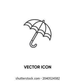Umbrella vector icon. Modern, simple flat vector illustration for website or mobile app.Autumn or rain symbol, logo illustration. Pixel perfect vector graphics