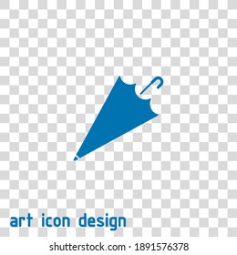 umbrella vector icon on an abstract background