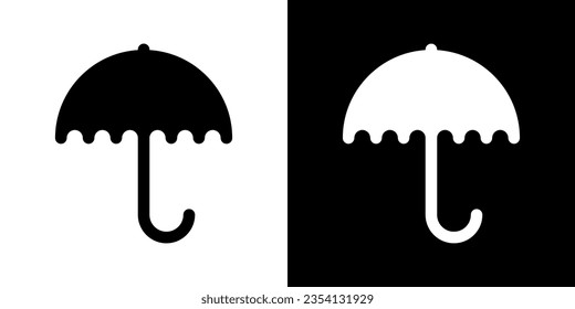 Umbrella-Vektorsymbol. Offene Schirmgrafik.