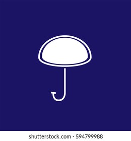 Umbrella Vector Icon, The outlined symbol of umbrella. Simple, modern flat vector illustration for mobile app, website or desktop app 