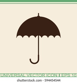 Umbrella vector icon. Rain protection sign.