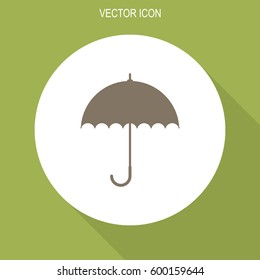 Umbrella vector icon. Rain protection sign.