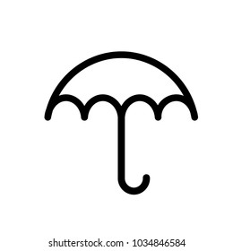 Umbrella vector icon. Rain symbol. Modern illustration for web and mobile apps design