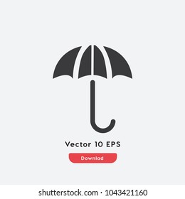 Umbrella vector icon. Rain symbol. Best modern flat pictogram illustration sign for web and mobile apps design