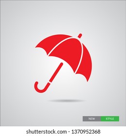 An umbrella vector icon .. Rainy wheather. Simple isolated symbol EPS 10.