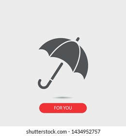 An umbrella vector icon .. Rainy wheather. Simple isolated symbol EPS 10.