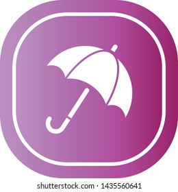 An umbrella vector icon .. Rainy wheather. Simple isolated symbol EPS 10.