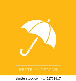 An umbrella vector icon .. Rainy wheather. The symbol of an umbrella. The sign of an umbrella. The wheather symbol. EPS 10.