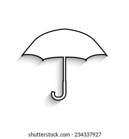Umbrella - vector icon with shadow