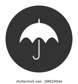 umbrella vector icon sign