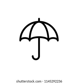 Umbrella vector icon. umbrella sign icon.