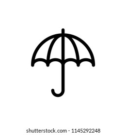 Umbrella vector icon. umbrella sign icon.