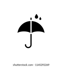 Umbrella vector icon. umbrella sign icon.