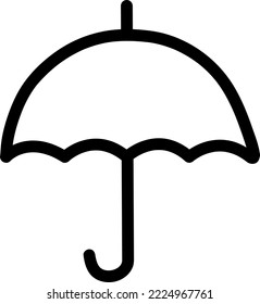 Umbrella vector icon. umbrella sign icon on white background..eps