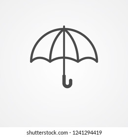 Umbrella vector icon sign symbol