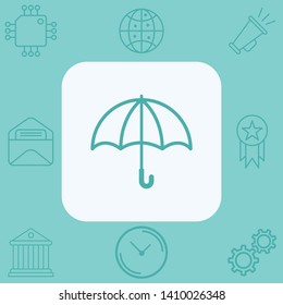 Umbrella vector icon sign symbol