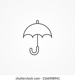 Umbrella vector icon sign symbol