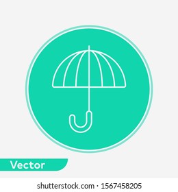 Umbrella vector icon sign symbol