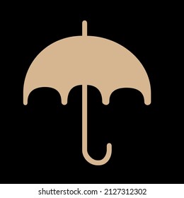 umbrella vector icon sign symbol. isolated graphic illustration