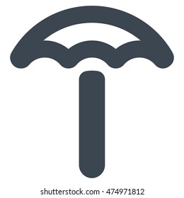 Umbrella vector icon. Style is outline flat icon symbol, smooth blue color, white background.