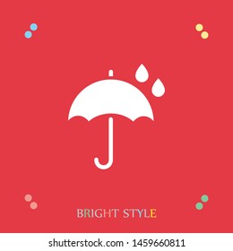 An umbrella vector icon . The symbol of an umbrella. The sign of an umbrella.