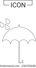 Umbrella vector icon template design