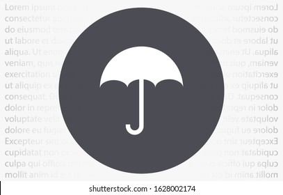 Umbrella vector icon in trendy flat style isolated on background. Umbrella vector icon page symbol for your web site design Umbrella vector icon logo, app, UI. Umbrella icon Vector illustration