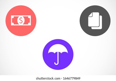 Umbrella vector icon in trendy flat style isolated on background. Umbrella vector icon page symbol for your web site design Umbrella vector icon logo, app, UI. Umbrella icon Vector illustration