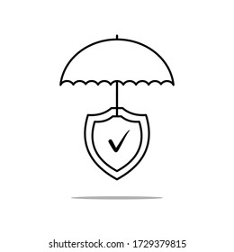 umbrella vector icon, umbrella icon in trendy flat style