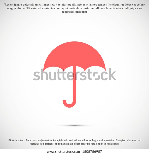 Umbrella Vector Icon Trendy Flat Style Stock Vector (Royalty Free ...