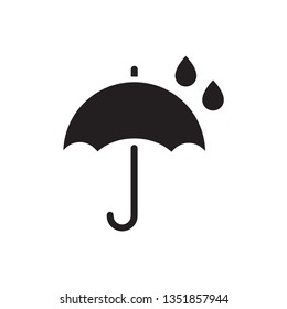 An umbrella vector icon . The wheather symbol. Simple isolated symbol EPS 10.