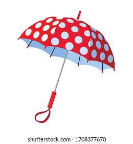 Umbrella-Vektorillustration-Symbol.Cartoon-Vektorillustration Symbol einzeln auf weißem Hintergrund.