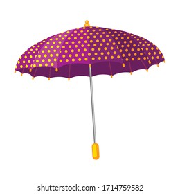 Umbrella vector icon.Cartoon vector icon isolated on white background umbrella.