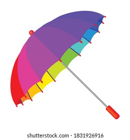 Umbrella vector icon.Cartoon vector icon isolated on white background umbrella.
