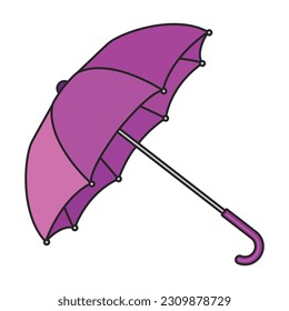 Icono de vector de paraguas.Icono de vector de color aislado en paraguas de fondo blanco.