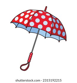 Umbrella vector icon.Color vector icon isolated on white background umbrella.