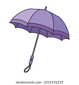 Umbrella vector icon.Color vector icon isolated on white background umbrella.