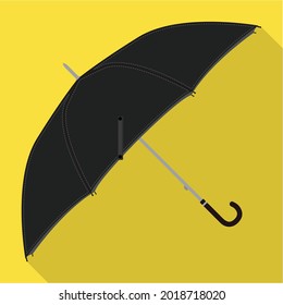 Umbrella vector icon.Flat vector icon isolated on white background umbrella.