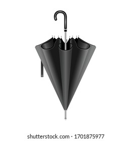 Umbrella vector icon.Realistic vector icon isolated on white background umbrella.